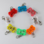 Manufacturer wholesale multi-colors bone shape plastic cat pet dog led light tag