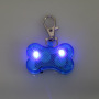 Manufacturer wholesale multi-colors bone shape plastic cat pet dog led light tag