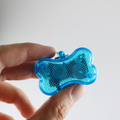 Manufacturer wholesale multi-colors bone shape plastic cat pet dog led light tag