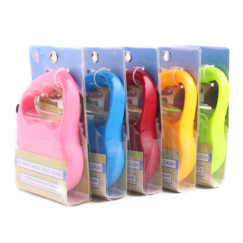 Manufacturer wholesale small large plastic nylon multi-colors automatic retractable dog leash