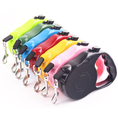 Manufacturer wholesale small large plastic nylon multi-colors automatic retractable dog leash