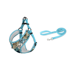 Manufacturer wholesale reflective multi-colors dog harness with flower design