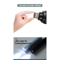 Manufacturer wholesale rechargeable led light dog pet nail grinder