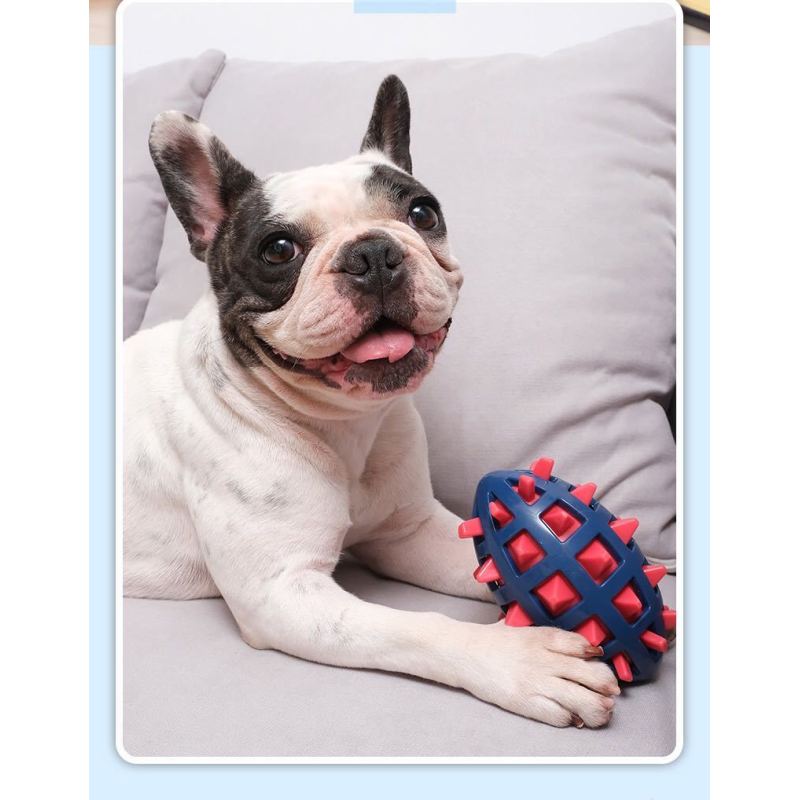 Manufacturer wholesale clean teeth chew rugby design dog tpr toys