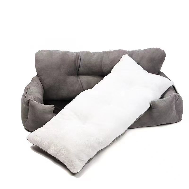 Manufacturer wholesale suede large dog car seat bed