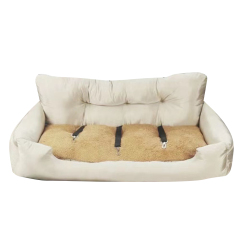 Manufacturer wholesale suede large dog car seat bed