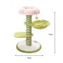 Manufacturer Wholesale Short Plush Sisal Flower Cat Scratcher Tree