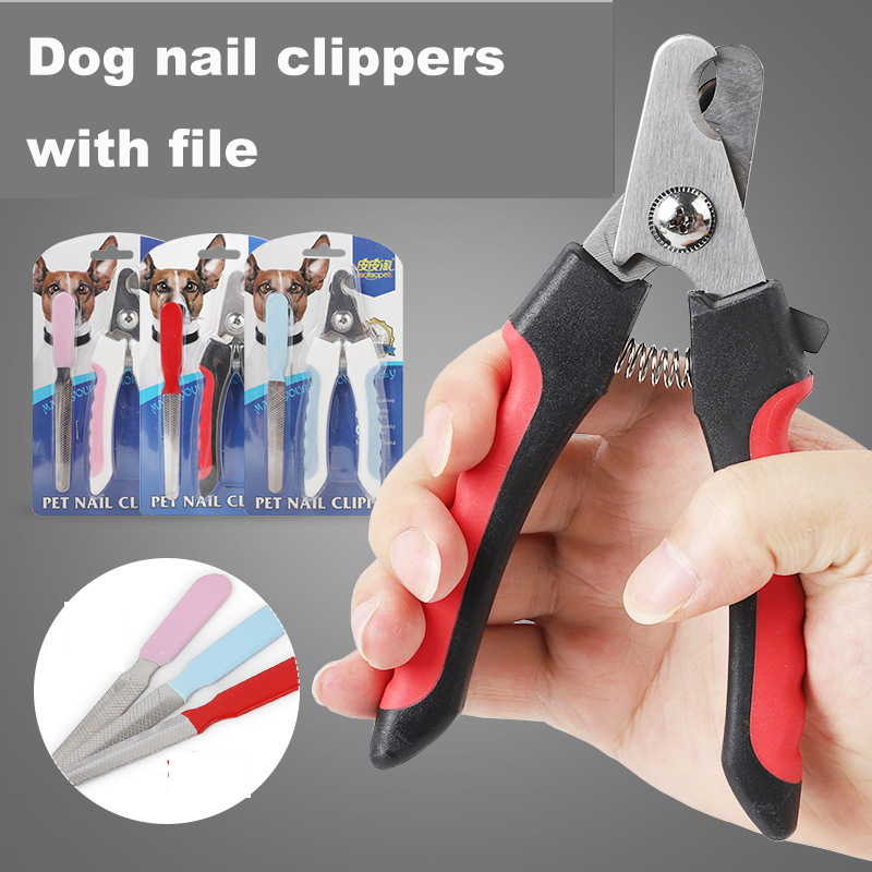 wholesale manufacturer stainless steel  pp dog pet nail clippers and file