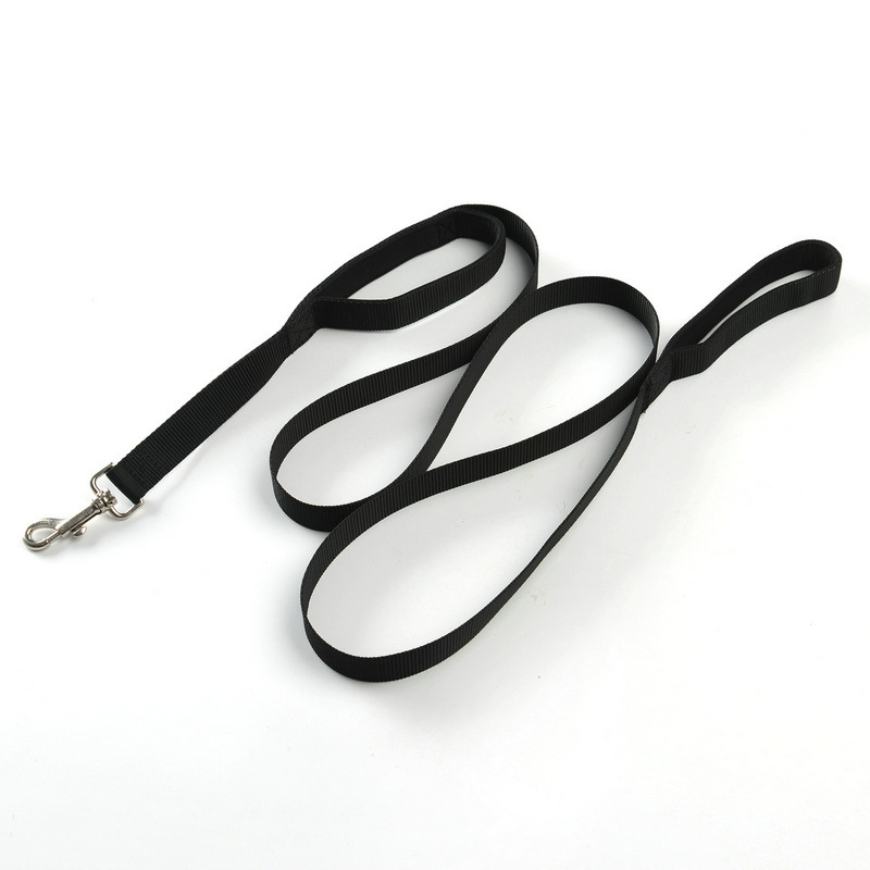 Manufacturer wholesale pink blue black nylon outdoor leash for dog
