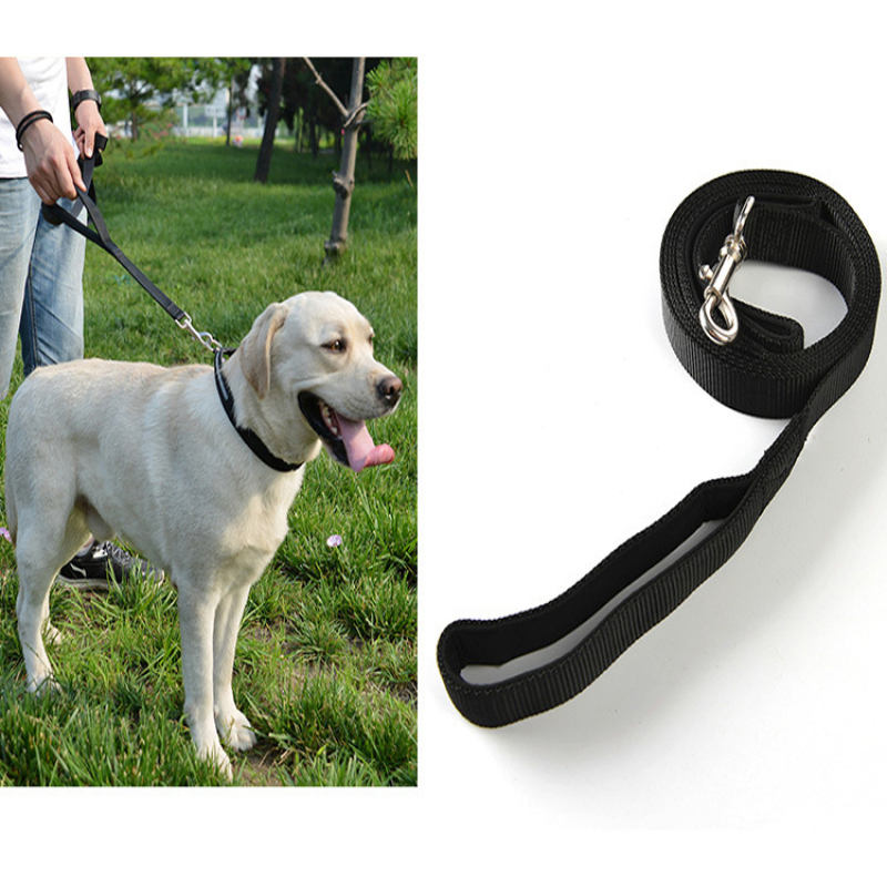 Manufacturer wholesale pink blue black nylon outdoor leash for dog