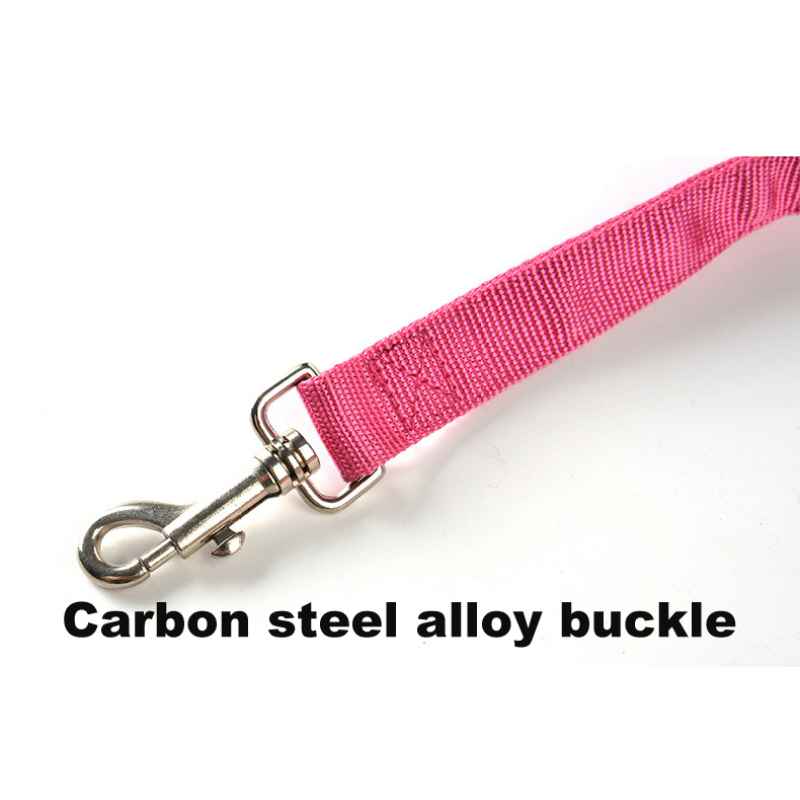 Manufacturer wholesale pink blue black nylon outdoor leash for dog