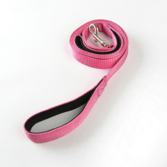 Manufacturer wholesale pink blue black nylon outdoor leash for dog