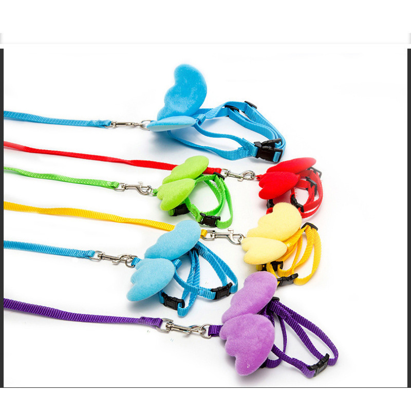 Manufacturer wholesale nylon PVC breathable adjustable dog angel wing harness