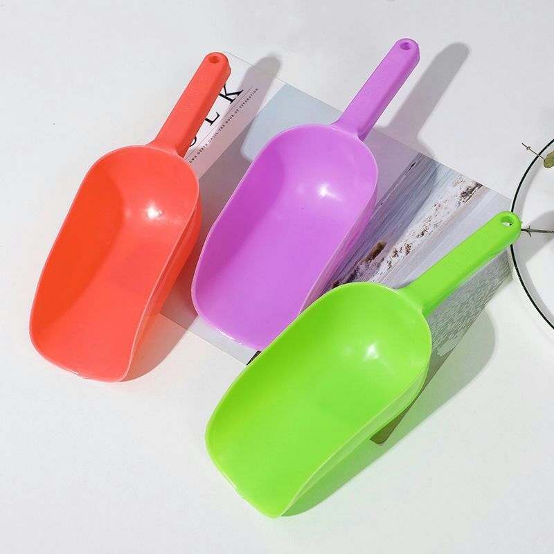Manufacturer wholesale plastic mix color dog pet food shovel scoop