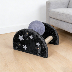 Manufacturer Wholesale Short Plush Cat Scratcher with Sisal Ball