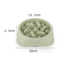 Manufacturer wholesale portable plastic slow feeder dog bowl packed in color box