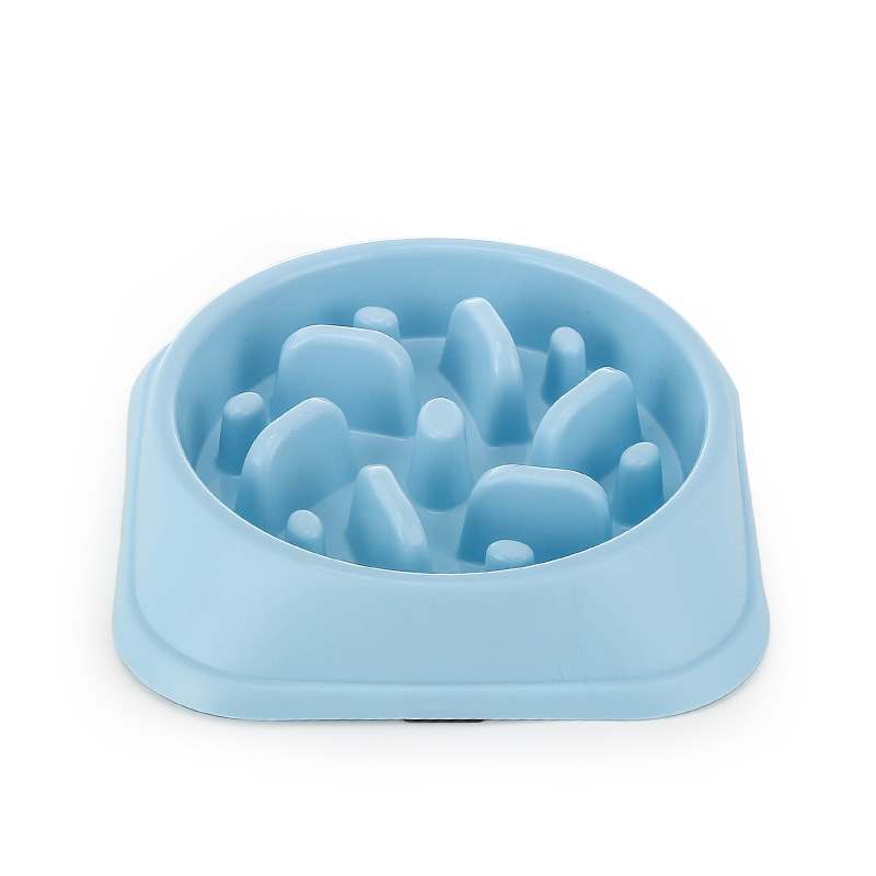 Manufacturer wholesale portable plastic slow feeder dog bowl packed in color box