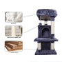 Manufacturer wholesale sisal short plush foldable cat tree