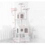 Manufacturer wholesale large sisal multiple colors lambswool cat tree house condo