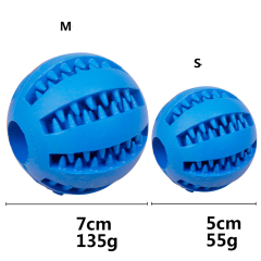 Manufacturer wholesale multi-colors round rubber pet dog feeder ball toys