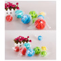 Manufacturer wholesale multi-colors round rubber pet dog feeder ball toys