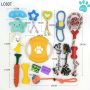 Manufacturer wholesale tpr rope plush poop bag pet dog toys set