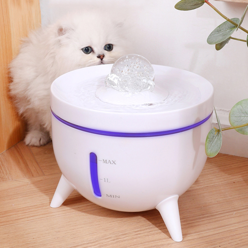 Manufacturer Wholesale Custom logo Silence Charging Pet Cat Water Fountain