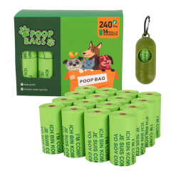 Wholesale PE Total Biodegradable Pet Waste Bags Dog Poop Bag With Dispenser