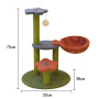 Manufacturer wholesale cute design cashmere sisal cat flower tree