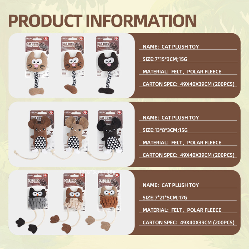 Wholesale Custom Logo Cute Catnip Cat Toy