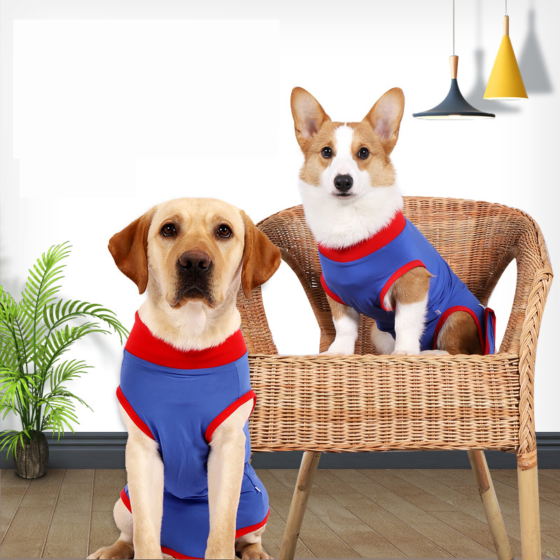 Manufacturer wholesale multi-size breathable dog postoperative clothes