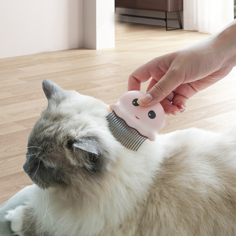 Manufacturer wholesale cute design cheap cat comb plastic