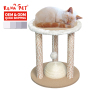 Manufacturer Wholesale Beige Sisal Ball Cat Scratcher Post
