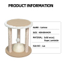 Manufacturer Wholesale Beige Sisal Ball Cat Scratcher Post
