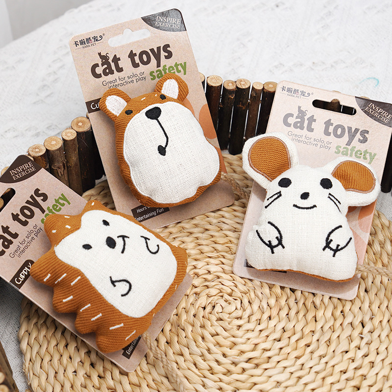 Manufacturer Wholesale Animal Design Plush Rope Catnip Cat Toys