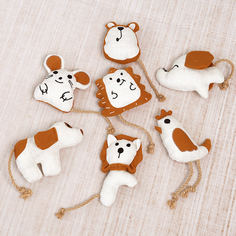 Manufacturer Wholesale Animal Design Plush Rope Catnip Cat Toys