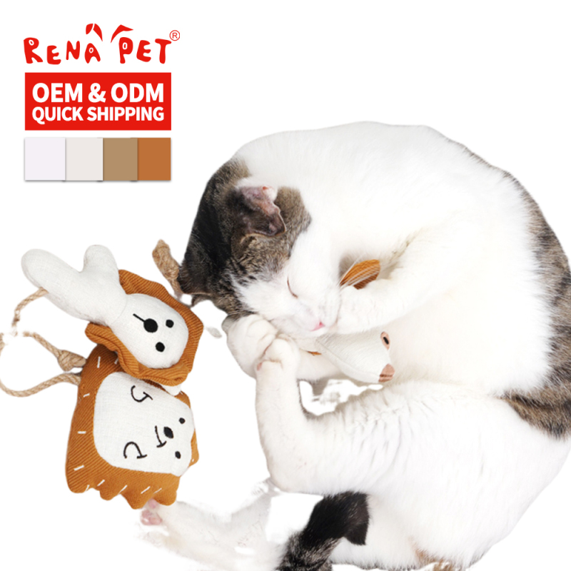 Manufacturer Wholesale Animal Design Plush Rope Catnip Cat Toys
