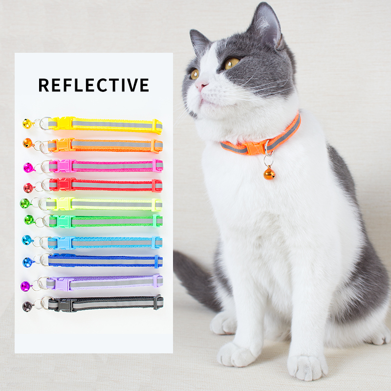 Manufacturer wholesale multi-colors design adjustable bell bow dog cat collar