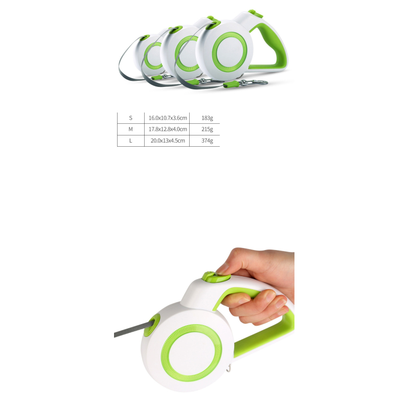 Manufacturer wholesale custom logo 3M 5M retractable dog leash
