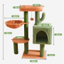 Wholesale Green Short Plush Cat Tree House