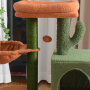 Wholesale Green Short Plush Cat Tree House
