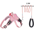 Pink harness +leash