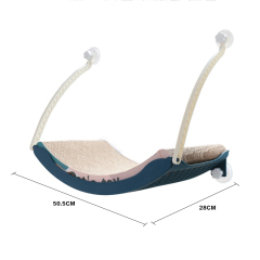 Manufacturer wholesale stable sucker hanging window cat hammock with blanket