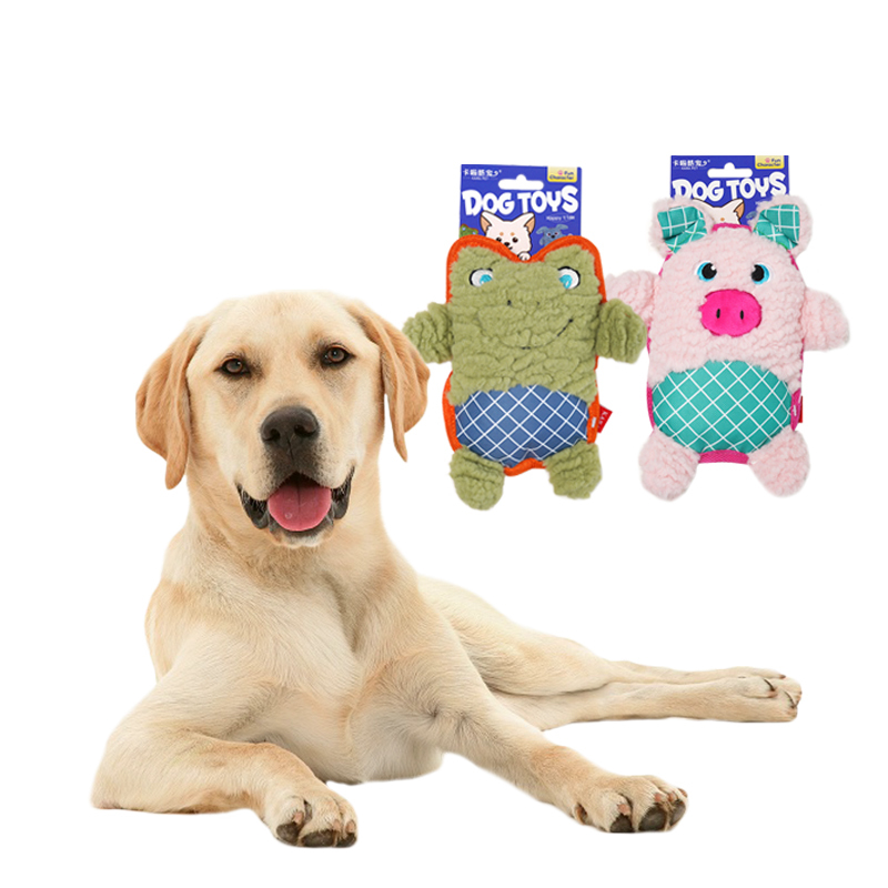 Manufacturer Wholesale Chew Frog Pig Squeaky Dog Plush Toys