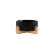 black with wooden