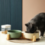 Manufacturer wholesale ceramic cat dog bowls with diagonal grain