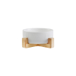 White with wooden