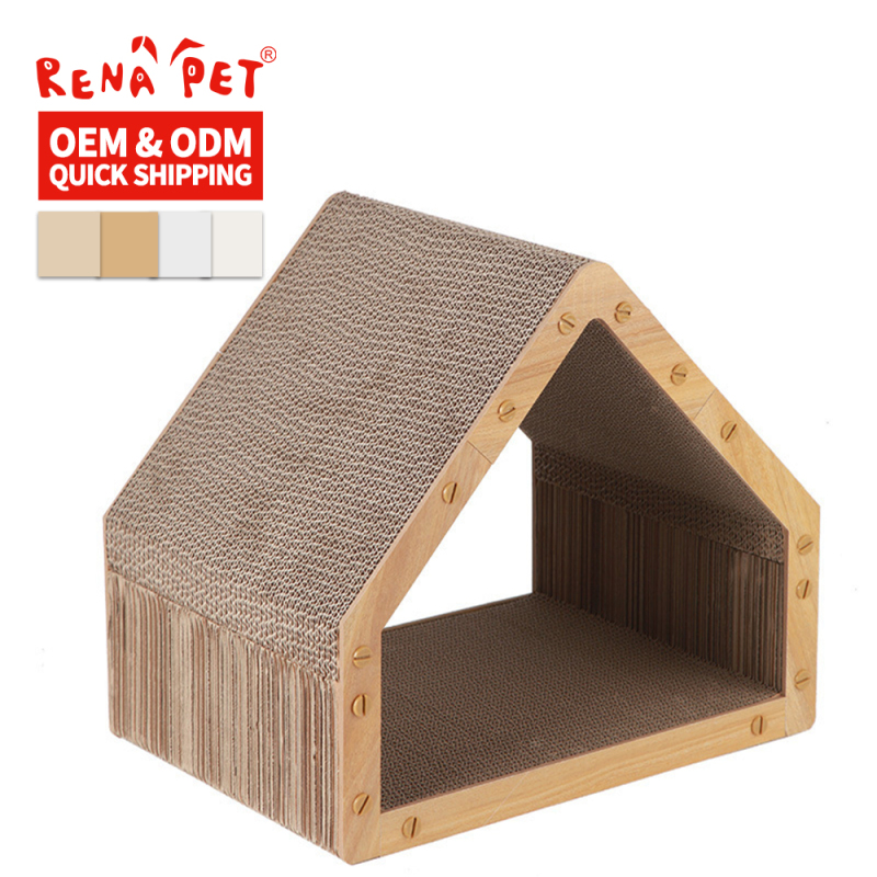 Wholesale House Shape Corrugated Cat Scratcher Board