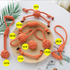 Manufacturer wholesale orange green blue chew dog rope toys set