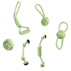 Manufacturer wholesale orange green blue chew dog rope toys set